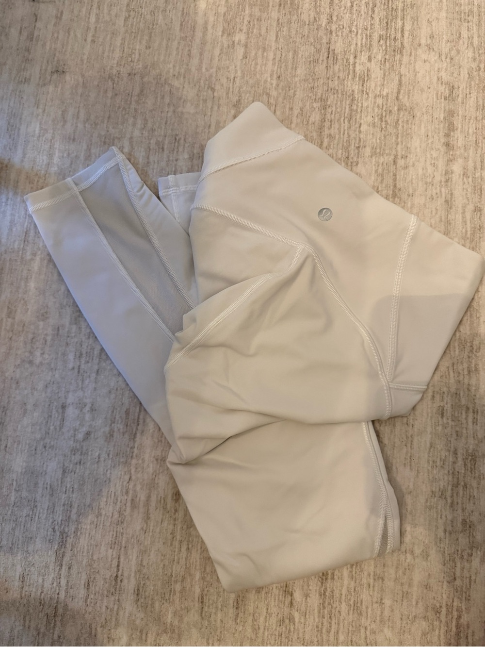 Lululemon White 7/8 High-Rise Leggings